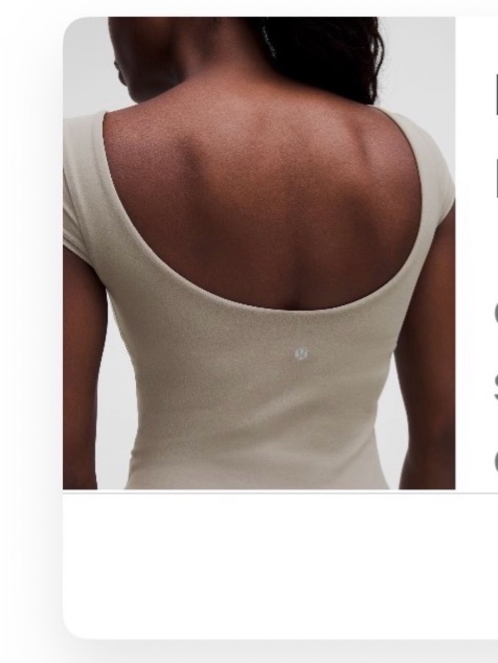 Lululemon-Scoop-Back Align Short Sleeve Top in Warm Ash Gray-8